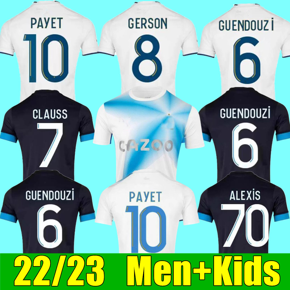 22 23 MarseilleS 30 Year Anniversary soccer jerseys Special 2023 CUISANCE GUENDOUZI player version CLAUSS football shirts men kids VERETOUT home ALEXIS maillot US, 22/23 adult third+league patch
22 23 MarseilleS 30 Year Anniversary soccer jerseys Special 2023 CUISANCE GUENDOUZI player version CLAUSS football shirts men kids VERETOUT home ALEXIS maillot US, 22/23 adult third+league patch