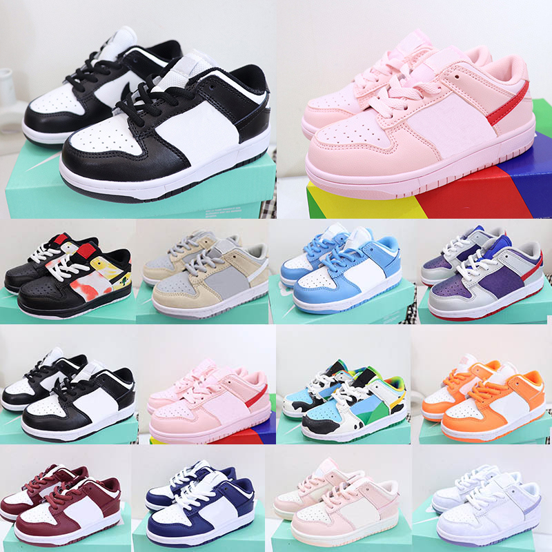 2024 Kids Shoes For Boys Girls Black White Panda Chunky Athletic Outdoor Casual Fashion Sneakers Children Walk toddler Sports Trainers Eur 22-35