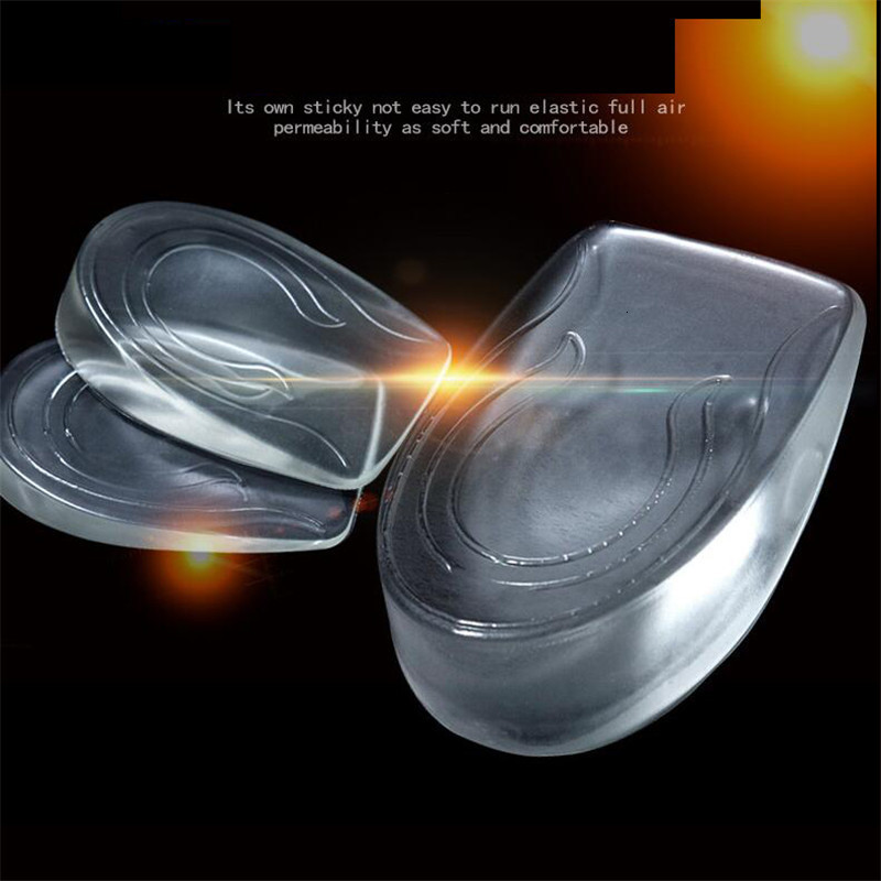 Shoe Parts Accessories Silicone Gel Height Increase Insole Heel Lifting Inserts Foot Care Protector Elastic Cushion Arch Support Insert for Unisex 230