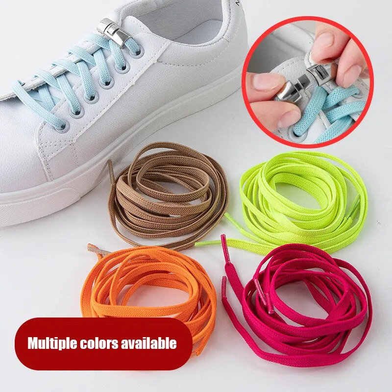 Shoe Parts Accessories Children adults elastic cross buckle shoelace 1 pair without tie adult wide childrens sports shoe lock 231121