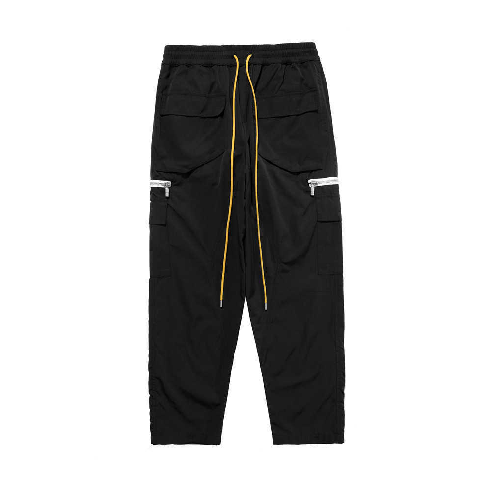 Designer Clothing Casual Pant 2021 New Trendy Hip Hop Button High Street Multi Pocket Zipper Drawstring Rhude Pants Streetwear Jogger Trousers Sweatpants, Black
Designer Clothing Casual Pant 2021 New Trendy Hip Hop Button High Street Multi Pocket Zipper Drawstring Rhude Pants Streetwear Jogger Trousers Sweatpants, Black