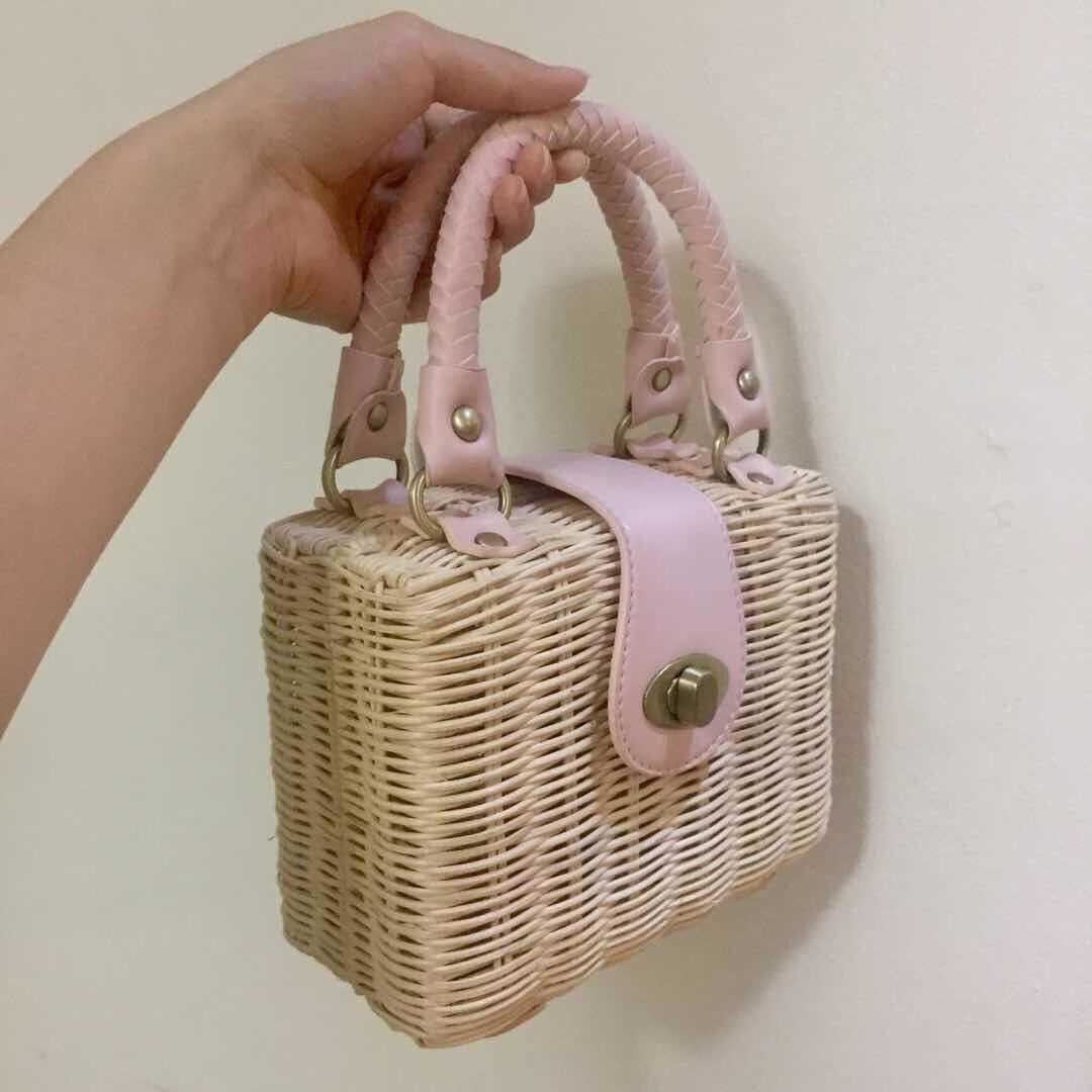 Evening Bags Bohemian Wicker Rattan Bag Handbags Summer Woven for Women 2023 Travel Beach Bag Shoulder Crossbody Bags Purse Clutch J230420
