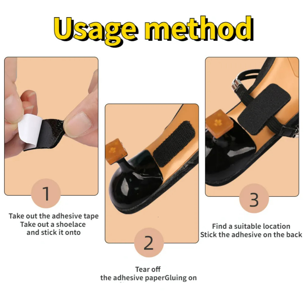 Shoe Parts Accessories Womens Strapless Triangle Buckle High Heels Adjustable Lace Ankle Loose Non slip 231121