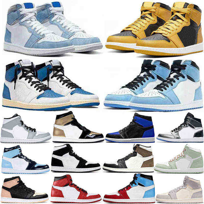 Jumpman 1 Basketball Shoes UNC Taxi Bred Patent Dark Mocha University Blue Hyper Smoke Grey Georgetown Game Royal trainers Womens Sneakers, 14
Jumpman 1 Basketball Shoes UNC Taxi Bred Patent Dark Mocha University Blue Hyper Smoke Grey Georgetown Game Royal trainers Womens Sneakers, 14