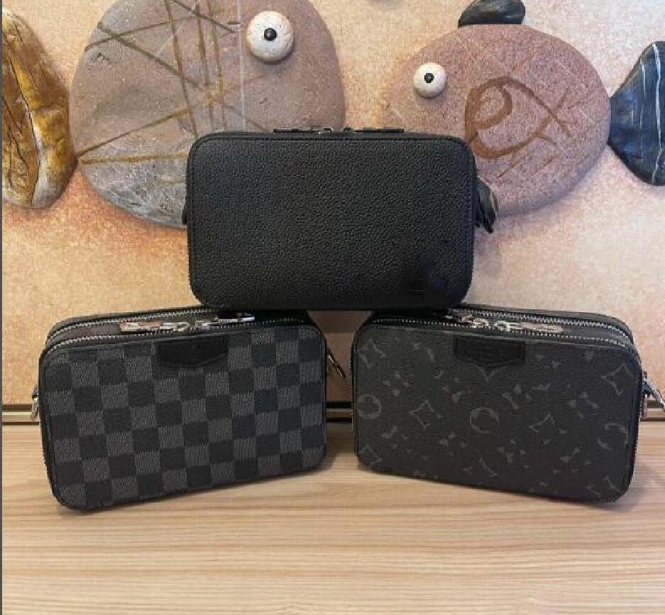 60418 ALPH WEARABL Shoulder Bags WALLET men shoulder small messenger bags cross body purse day clutches, Black three piece set embossed
60418 ALPH WEARABL Shoulder Bags WALLET men shoulder small messenger bags cross body purse day clutches, Black three piece set embossed