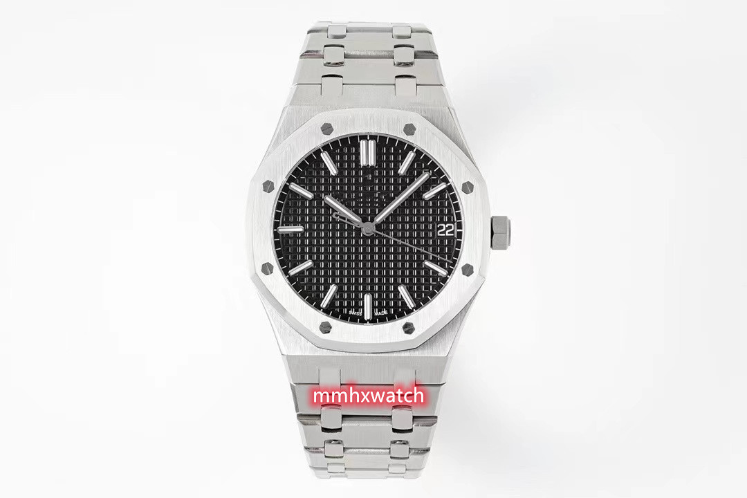 APSF 15500 has diameter 41mm and a thickness of 10.4 mm with a 4302 integrated movement 72 hours power reserve sapphire glass mirror steel case strap