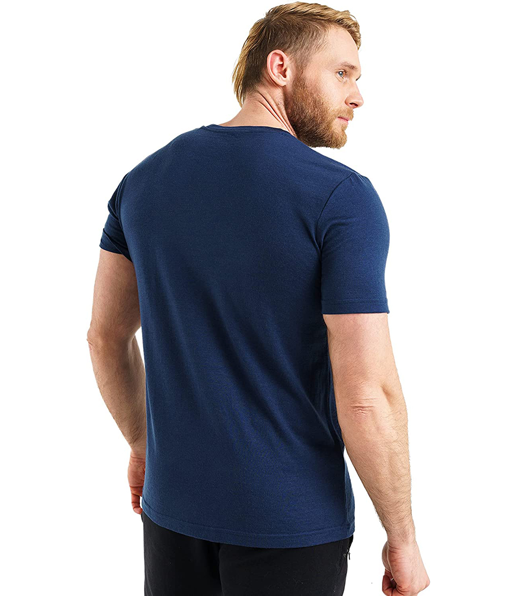 Men's T-Shirts 100% Wool T-Shirt Men Short Sleeve Merino Shirts Sport Lightweight Base Layer Hiking Tshirt Soft Breathable Undershirt 230420 45