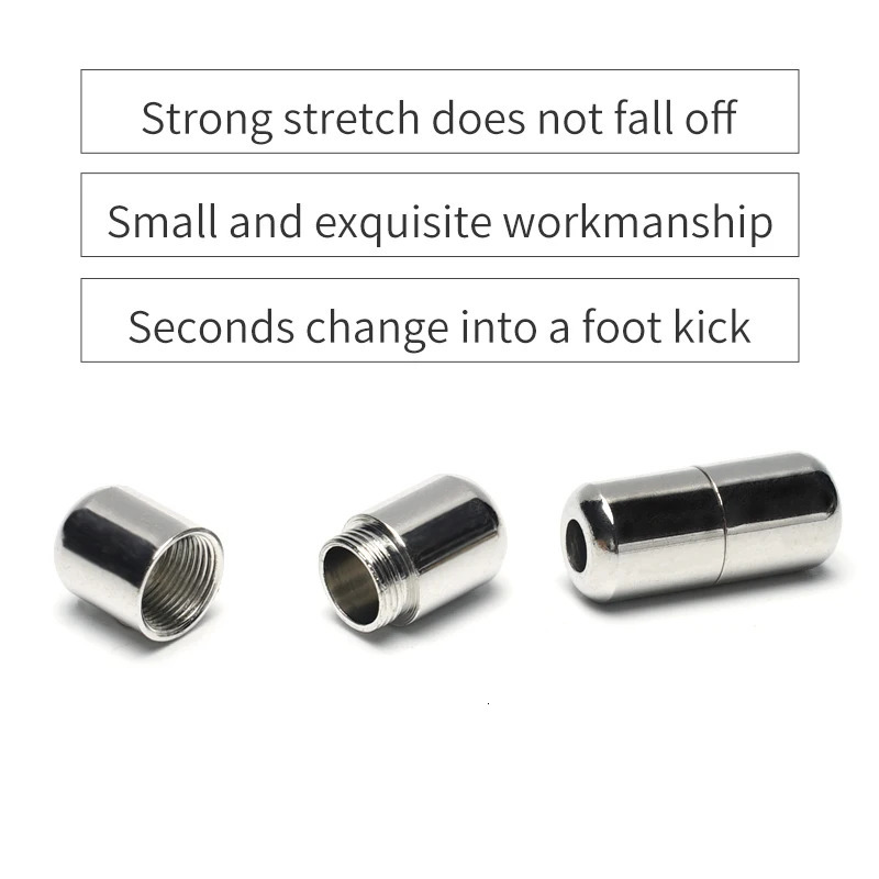 Shoe Parts Accessories version of elastic tie free shoelaces metal lock childrens and adult sports shoes fast semi circular 231121