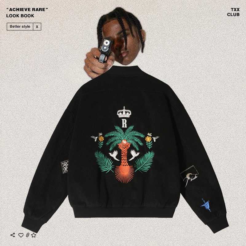 Designer Clothing Casual Coats Rhude Floral Letter Embroidery American High Street Trendy Hip-hop Loose Casual Baseball Jacket Outerwear sports windbreaker, Shipping fee
Designer Clothing Casual Coats Rhude Floral Letter Embroidery American High Street Trendy Hip-hop Loose Casual Baseball Jacket Outerwear sports windbreaker, Shipping fee