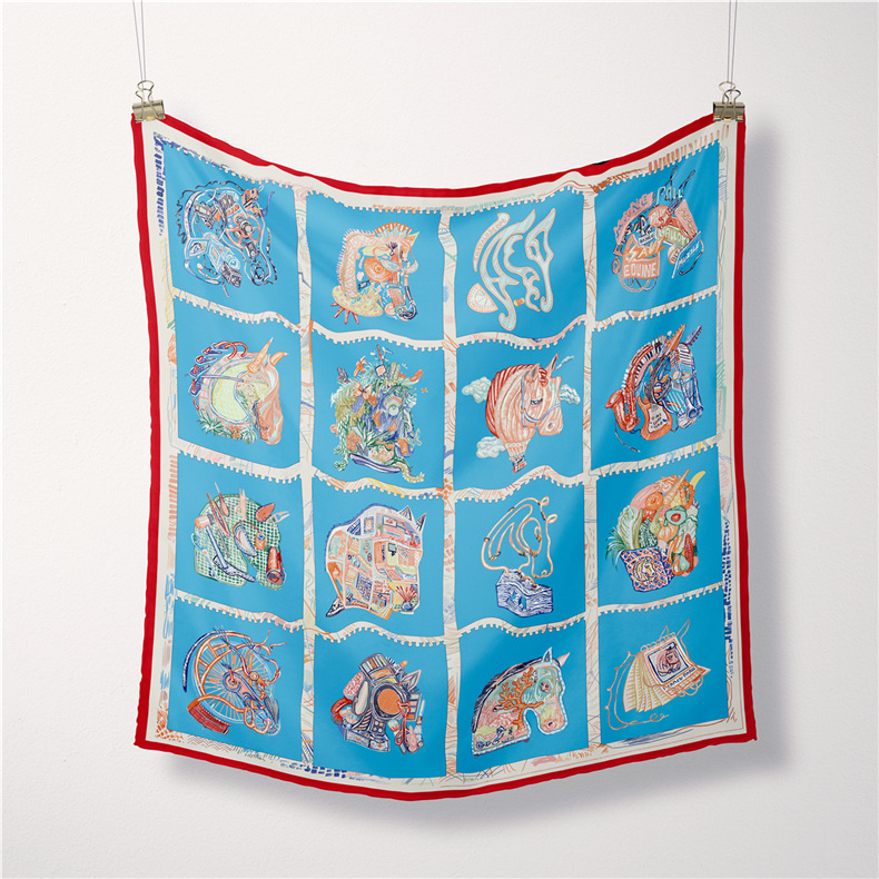 Design Print Women's Silk Scarf Square Headband Little Luxury Female Hijab Bandanas Foulard Hair Ribbon Office Lady Handkerchief 53x53cm
Design Print Women's Silk Scarf Square Headband Little Luxury Female Hijab Bandanas Foulard Hair Ribbon Office Lady Handkerchief 53x53cm