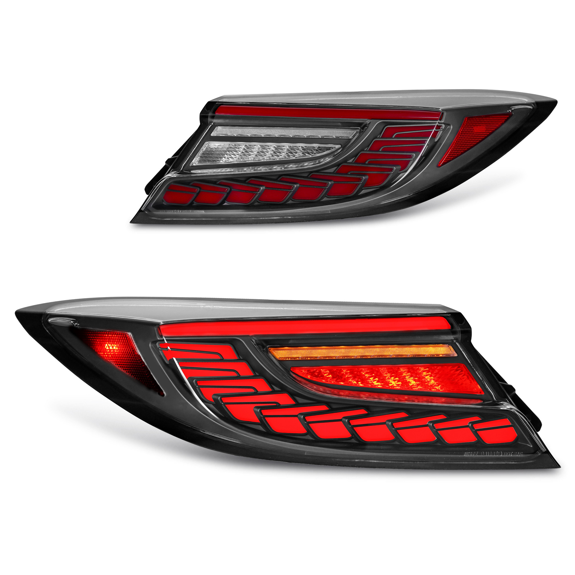 Car Tuning Tail Lights For Subaru BRZ LED Taillight 20 21-2023 Toyota GR86 Brake Reverse Dragon Scale Style Lights