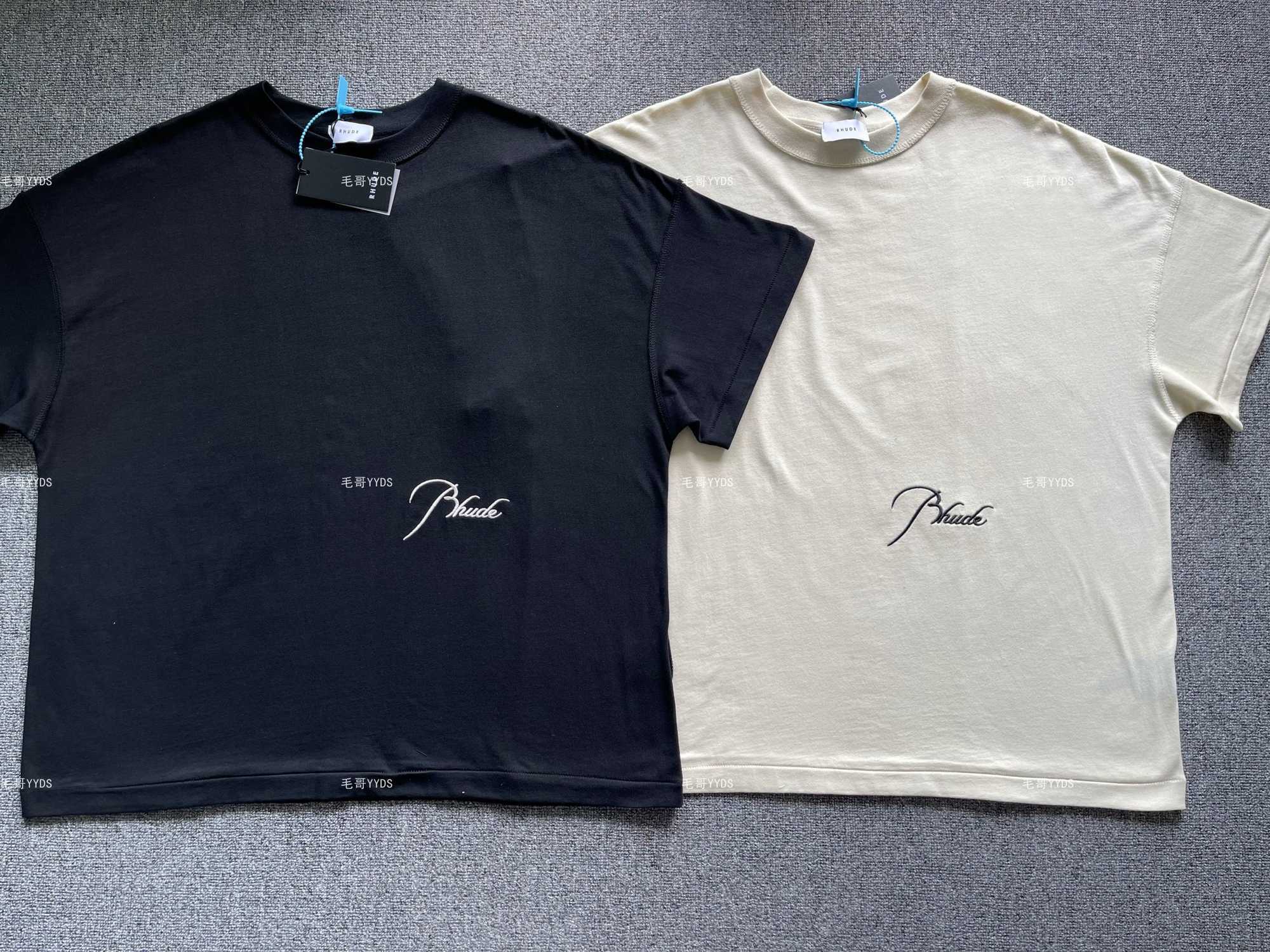 Designer Fashion Clothing Tees TShirts Rhude Simple Embroidery Letter Loose Short Sleeve T-shirt Trendy High Street Hip Hop Solid Color Foundation Tops Streetwear, Rehmannia glutinosa
Designer Fashion Clothing Tees TShirts Rhude Simple Embroidery Letter Loose Short Sleeve T-shirt Trendy High Street Hip Hop Solid Color Foundation Tops Streetwear, Rehmannia glutinosa