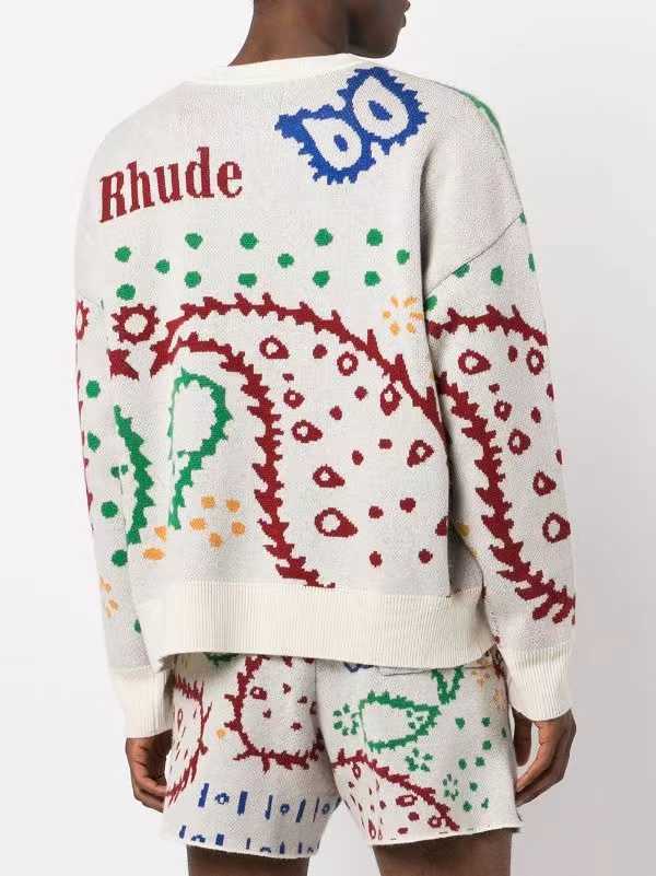 Designer Clothing Mens Hoodies New Product Rhude Cashew Flower Jacquard High Street Round Neck Pullover High Street Casual Fashion Sweater Casual Coats Outerwear, Shipping fee
Designer Clothing Mens Hoodies New Product Rhude Cashew Flower Jacquard High Street Round Neck Pullover High Street Casual Fashion Sweater Casual Coats Outerwear, Shipping fee