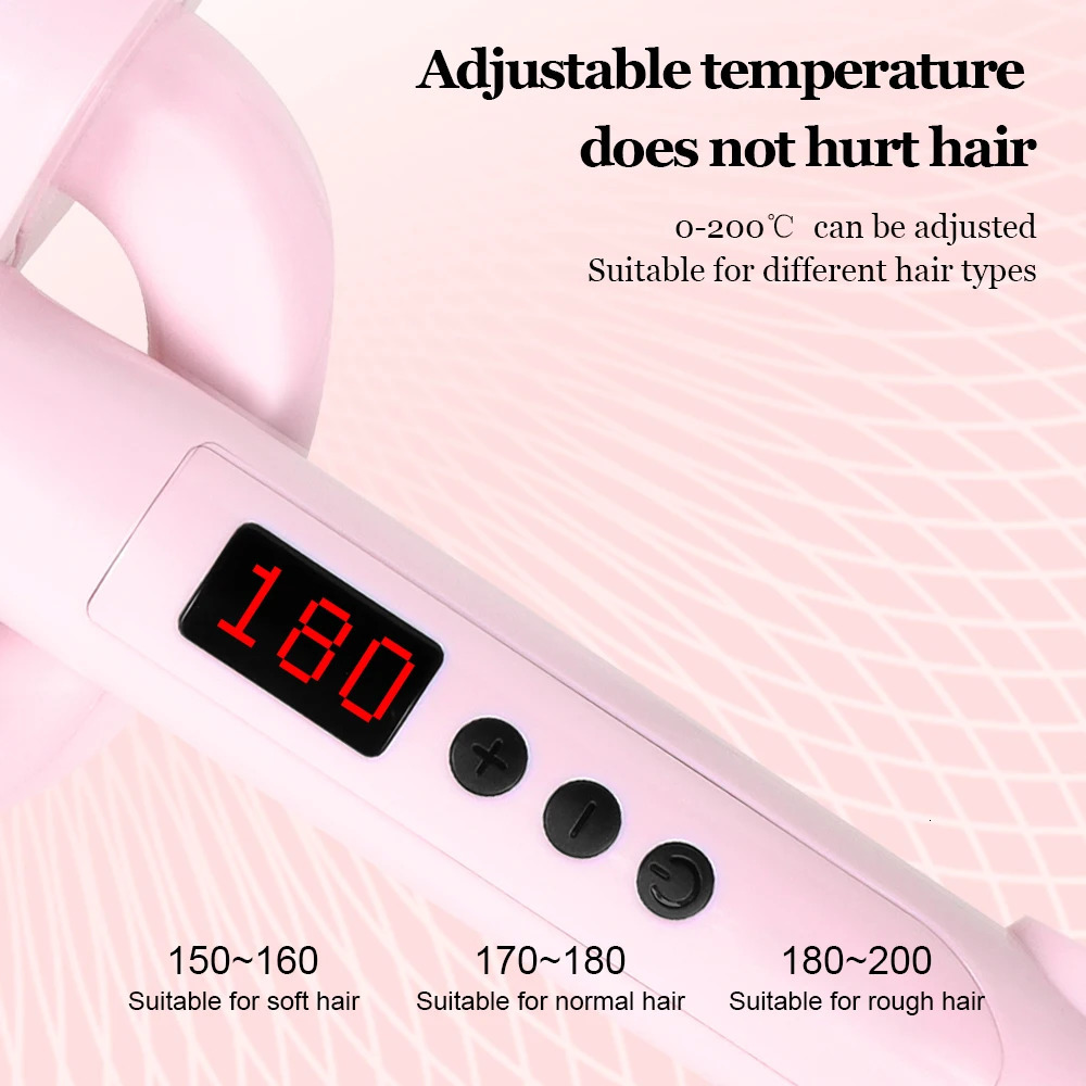 Curling Irons Hair Curler Big Wave Curling Iron Ceramic Deep Wavy Curler Egg Rolls 26/32MM LED Display Automatic 3 Barrels Hair Styler Tools 231120