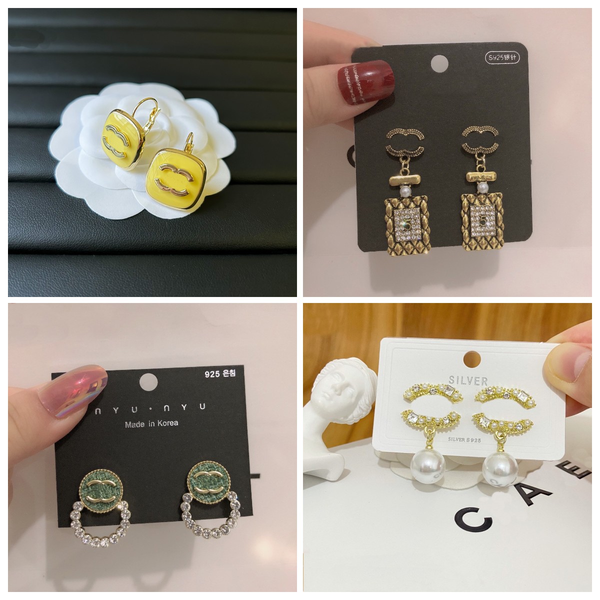 6 Style Luxury Dangle Earrings Diamond Pearl 18K Gold Plated Earrings Women's Love 2023 New Brand Stud Earrings Fashion Family Gifts French Jewelry Wholesale 
6 Style Luxury Dangle Earrings Diamond Pearl 18K Gold Plated Earrings Women's Love 2023 New Brand Stud Earrings Fashion Family Gifts French Jewelry Wholesale