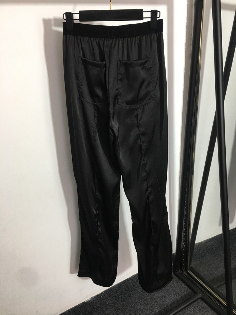 Women Webbing Letters Pants Trousers For Woman Stretchy Waist Pants Casual Elegant Straight Trousers