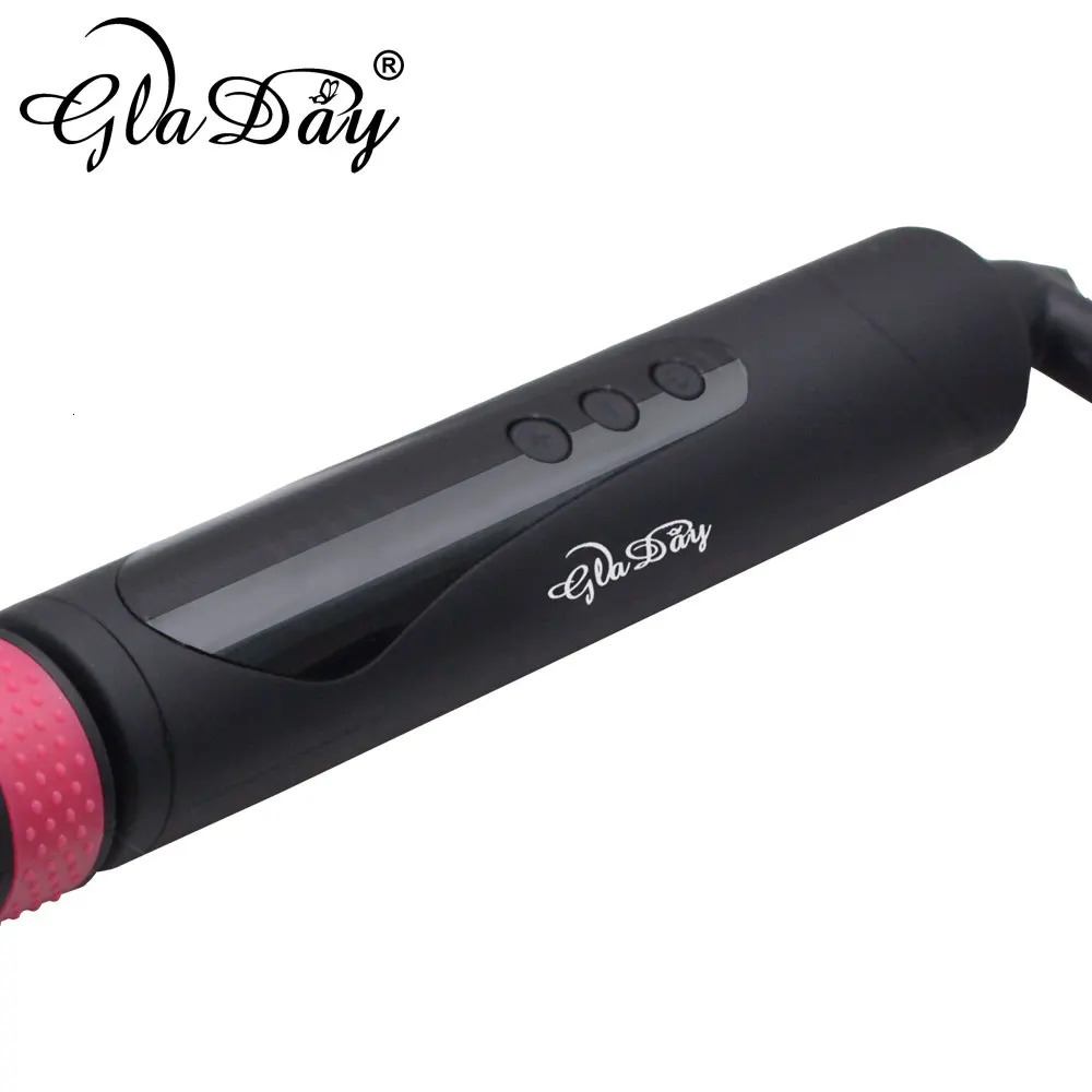 Curling Irons Professional Ceramic Hair Curler Rotating Curling Iron Wand LED Wand Curlers Hair Styling Tools 110-240V 231120