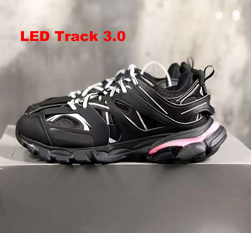 Led Track Designer 3 3.0 Shoes Men Women Sneakers Triple Black White Pink Blue Orange Yellow Green Tess.s. Gomma Sneaker Tracks Sports Size 35-45