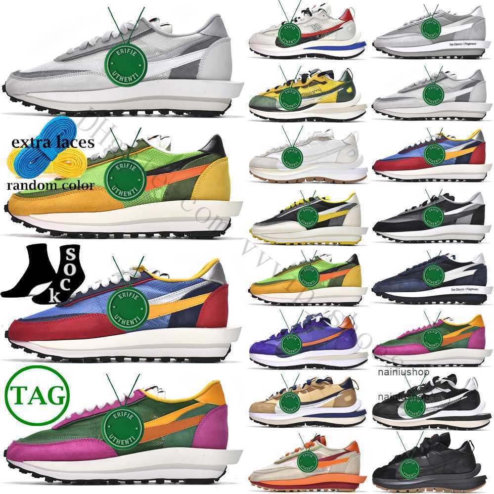 2025 Shoes Trainers Sneakers Obsidian Black White Nylon Royal Red Tour Yellow Green Men Women Vapourwaffle Ldwaffle Waffle Fuchsia Villain Chunky