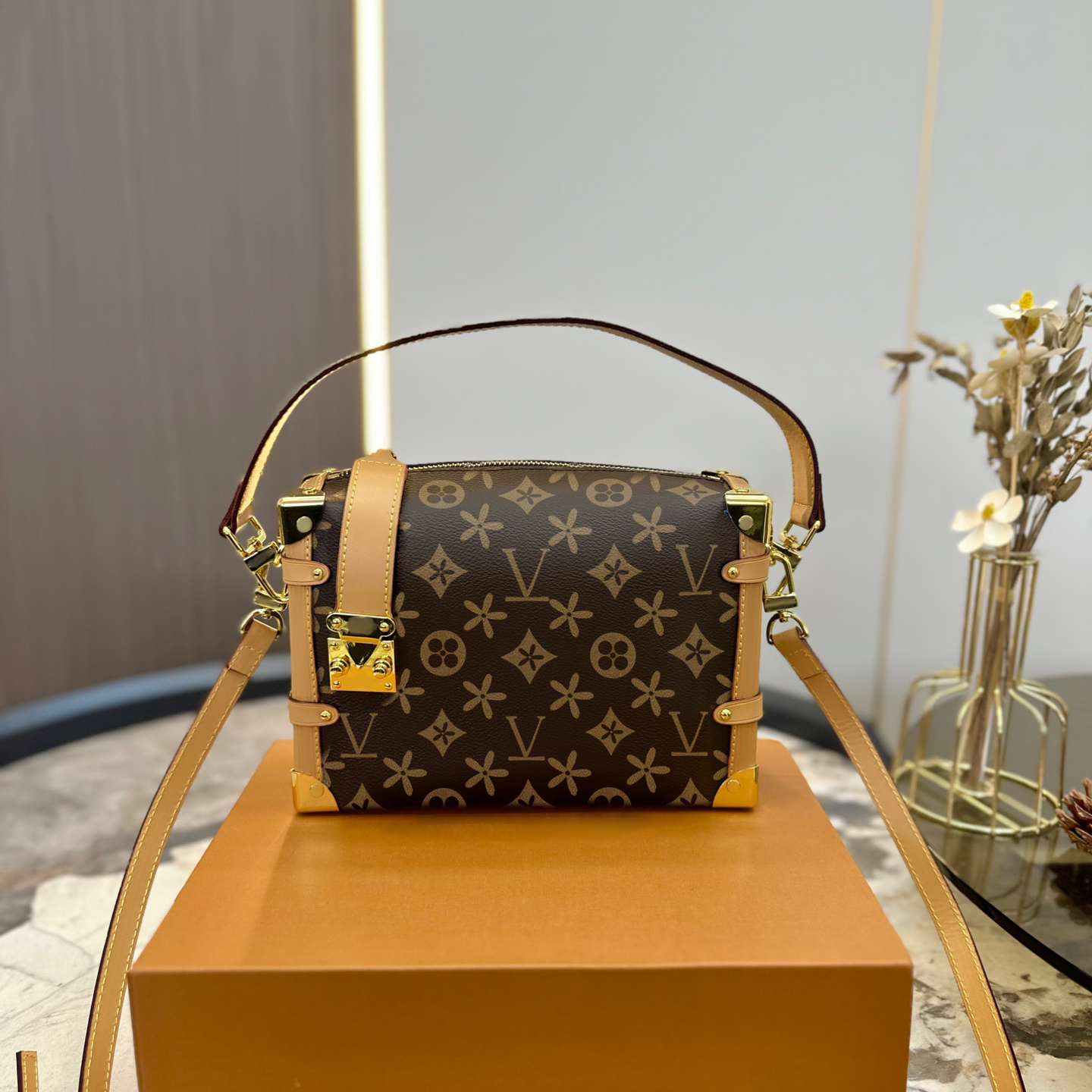 M46358 M21741 Womens shoulder designer bag side trunk box Luxury handbag speedy louvis hand bag Mens crossbody the tote bags Genuine Leather cross body clutch bags, Khaki
M46358 M21741 Womens shoulder designer bag side trunk box Luxury handbag speedy louvis hand bag Mens crossbody the tote bags Genuine Leather cross body clutch bags, Khaki