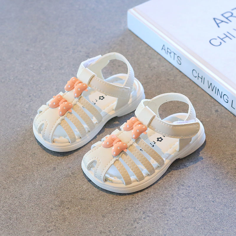 Sandals Infant Girls Sandals Summer Baby Shoes Cute Small Bow Princesses Shoes Kid Toddler Shoes Children Sandal Soft First Walkers 230421
