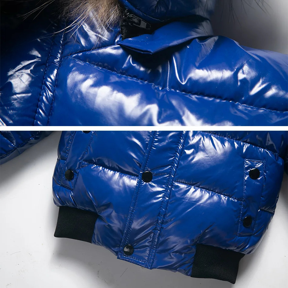 Down Coat Winter Coat White Duck Down Jacket For Boys Children's Clothes Thickened Outerwear Infant With Nature Fur 2-10y Parka Kids 231120