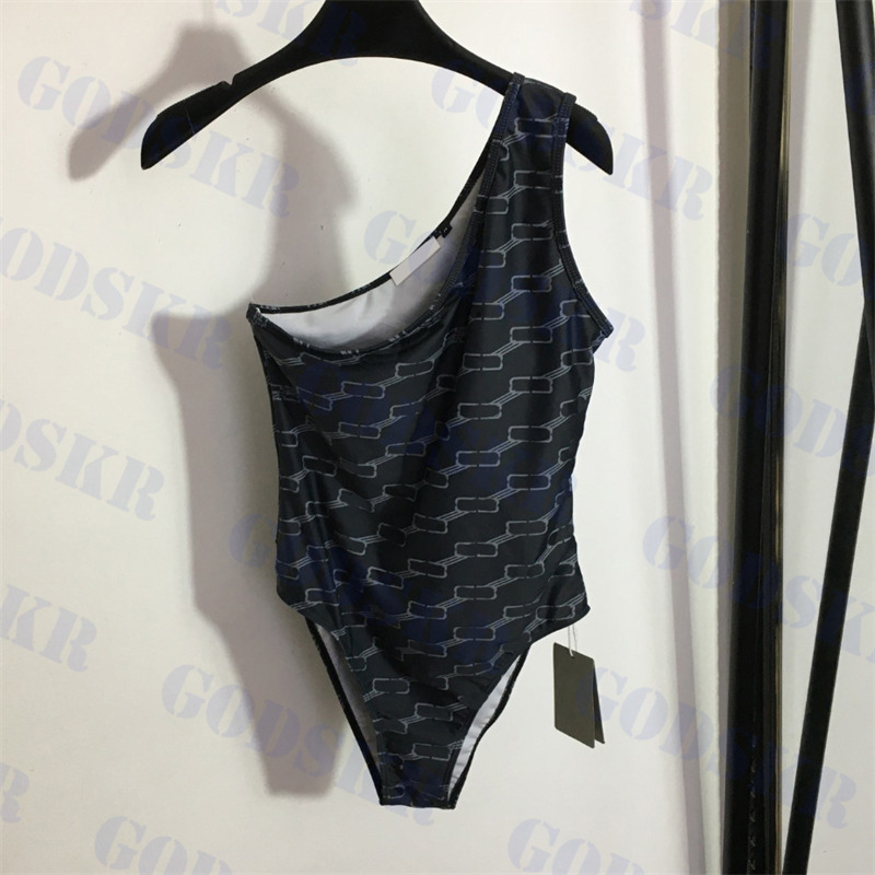 Striped Letter Swimwear One Shoulder Bodysuit Swimsuit Dark Grey Womens Bikini With Chest Pads, Pls contact me real pic
Striped Letter Swimwear One Shoulder Bodysuit Swimsuit Dark Grey Womens Bikini With Chest Pads, Pls contact me real pic