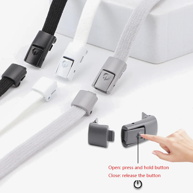 Shoe Parts Accessories Press Lock Lace Colorful Elastic Sports Shoes Childrens Adult Apartment 231121