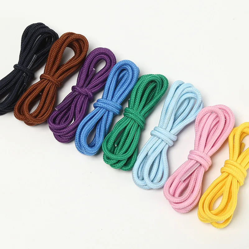 Shoe Parts Accessories Unisex circular shoelaces colored hiking shoes black suitable for all fashionable sports boots 231121