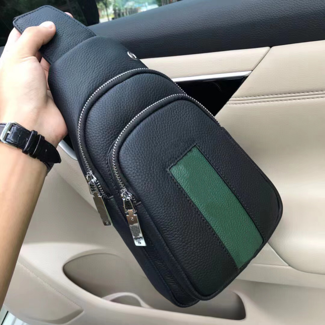 Men Chest Bag Shoulder Bags Men Hand Bag Fashion Handbag Man Crossbody Leather, Black
Men Chest Bag Shoulder Bags Men Hand Bag Fashion Handbag Man Crossbody Leather, Black