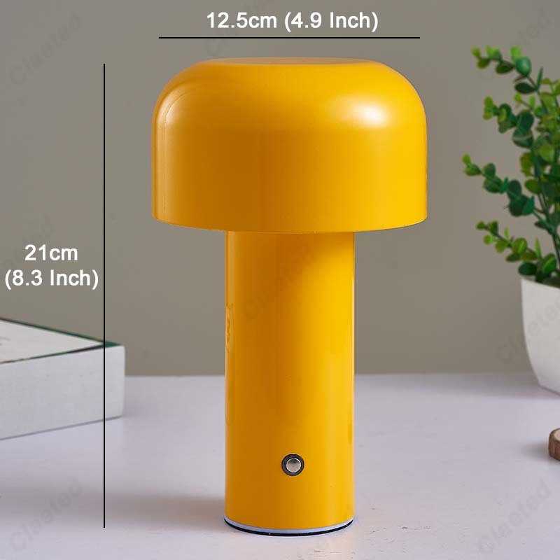 Table Lamps Table Lamps Italian FLOS Mushroom Bedside Lamp Bellhop Nordic charging design Red Bedroom atmosphere small night light AA230421 S2410256