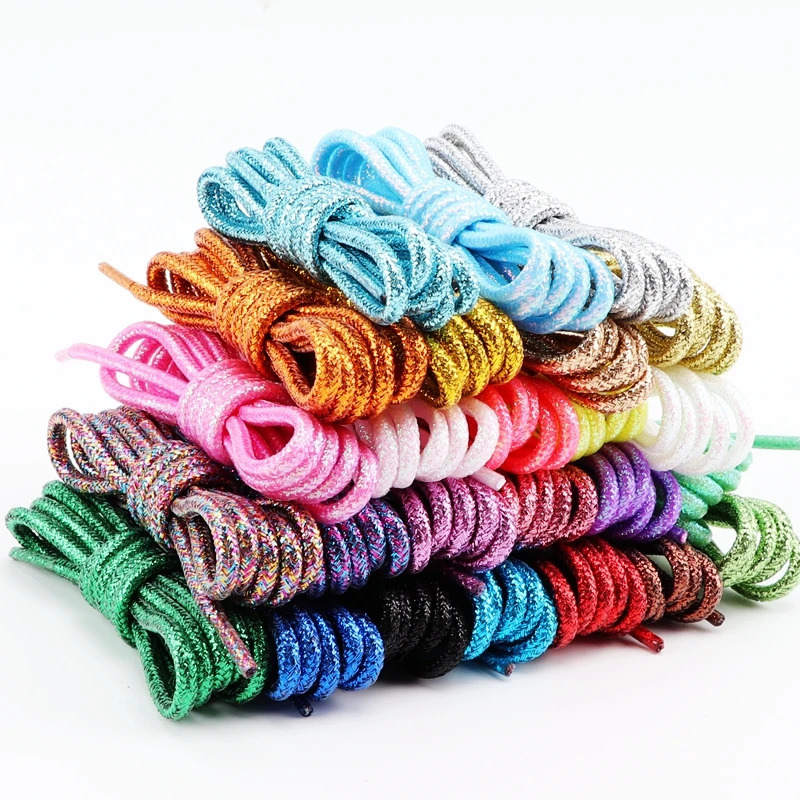 Shoe Parts Accessories Colorful Circular Laces Fashion Flash Running and Sports Shoes 100120140160180CM Boots 231121