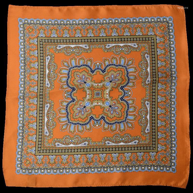Bow Ties Arrive Silk Pocket Squares Men Hanky Suit Handkerchief Paisley Square