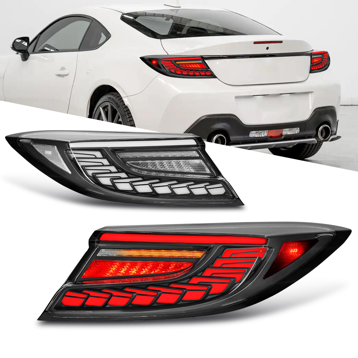 Car Rear Taillights For Subaru BRZ/Toyota 86 2022-2023 Taillight LED Tail Light Rear Lamp LED Stop Lights