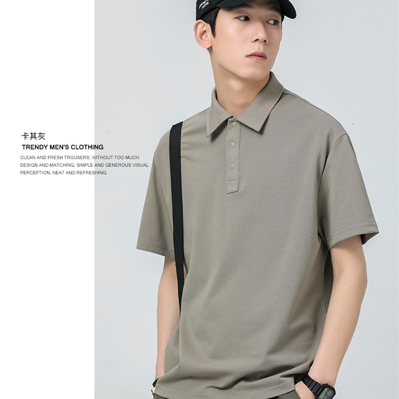 Men's Polos Personalized Customize men polo shirt short sleeve advertising shirt A1098 light grey navy blue black red cotton 230421