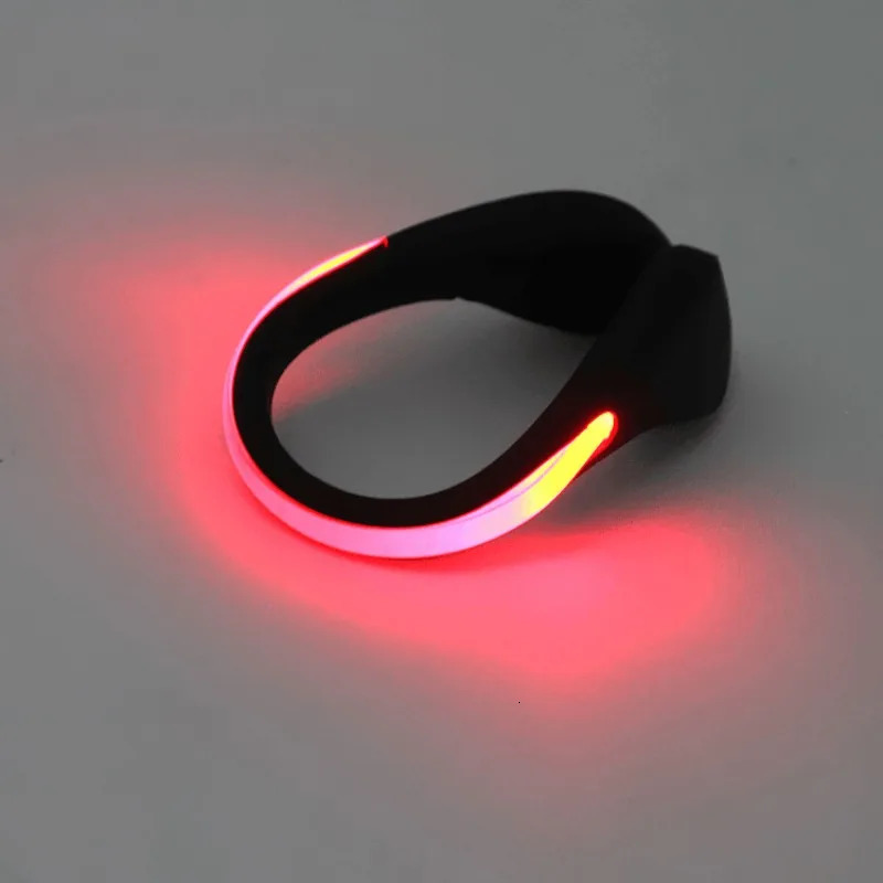 Shoe Parts Accessories Outdoor running light LED illuminated shoe clip Night safety warning bright flashing sports bicycle 231121