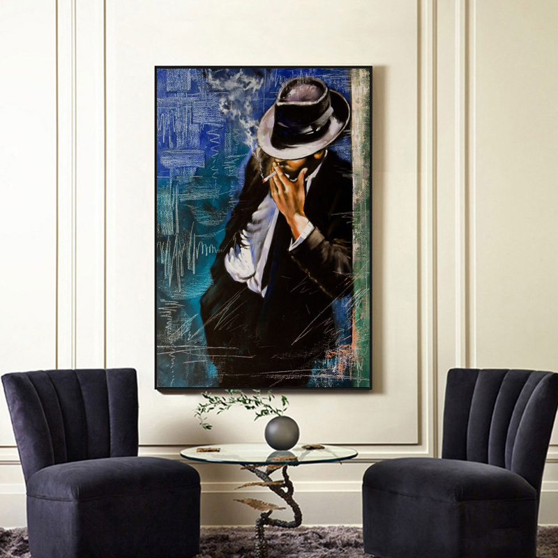 Modern Canvas Wall Art Abstract Posters Handsome Smoking Man Print Oil Painting Pictures On Canvas Living Room Home Decor
Modern Canvas Wall Art Abstract Posters Handsome Smoking Man Print Oil Painting Pictures On Canvas Living Room Home Decor