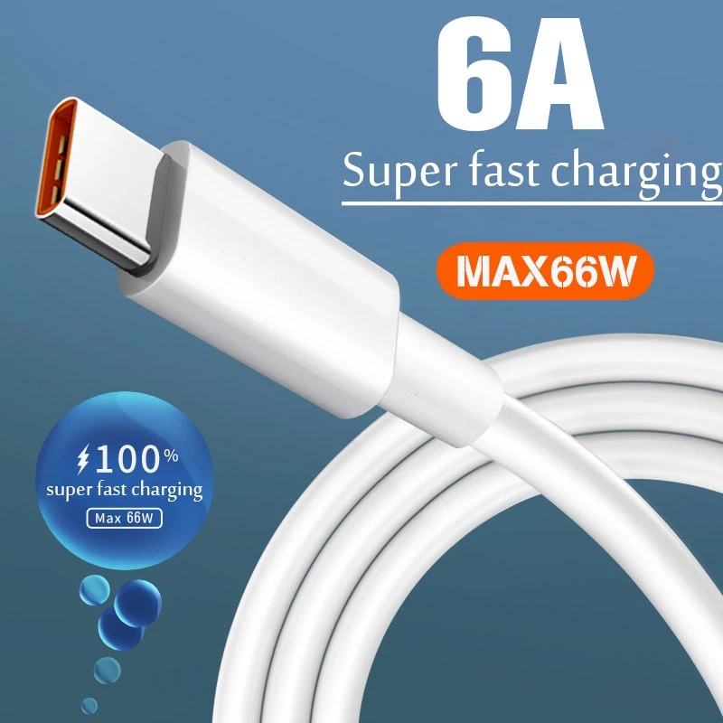 USB Type C Data Cable Cord 6A 66W 1M/1.5M/2M High Speed Fast Charging Charger For Huawei Mate 40 50 Xiaomi 11 10 Pro OPPO R17, White
USB Type C Data Cable Cord 6A 66W 1M/1.5M/2M High Speed Fast Charging Charger For Huawei Mate 40 50 Xiaomi 11 10 Pro OPPO R17, White