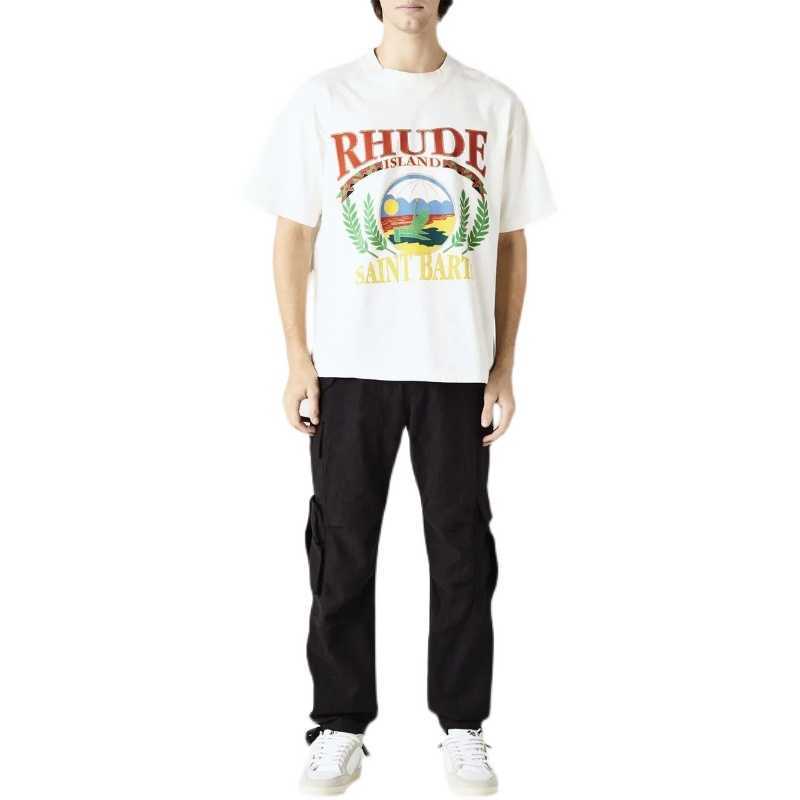 Designer Fashion Clothing Tees TShirts 2023 Summer New Rhude Wheat Ear Sunset Beach Letter Print Loose Relaxed Short Sleeve T-shirt Men Tops Cotton Streetwear, White
Designer Fashion Clothing Tees TShirts 2023 Summer New Rhude Wheat Ear Sunset Beach Letter Print Loose Relaxed Short Sleeve T-shirt Men Tops Cotton Streetwear, White