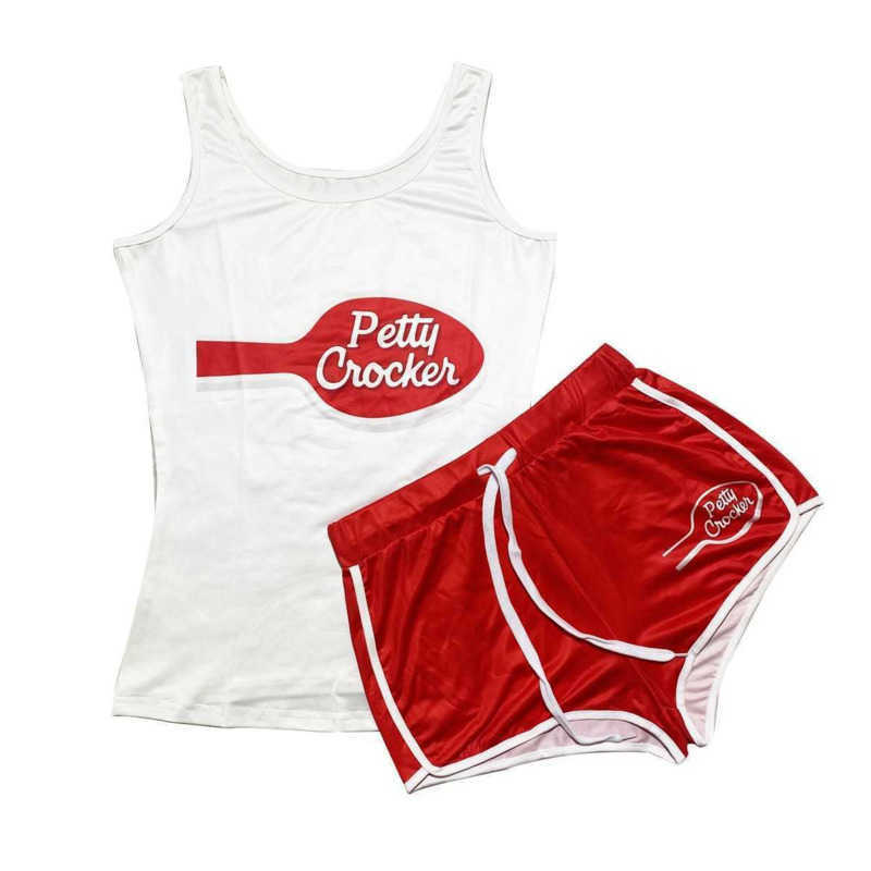 Women clothing designer Tracksuit Plus Size 3xl Two Piece Set Yoga Pants Outfits Letter Printed Suspenders Vest Shorts Sportswear