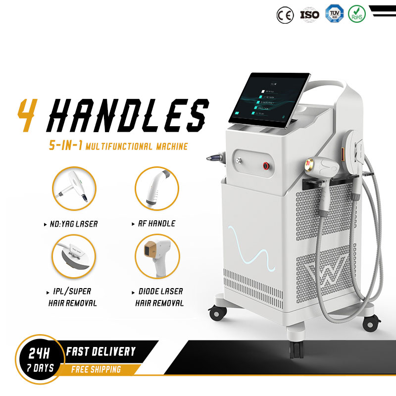 2024 6 IN 1 Multifunctional High Quality Professional Hair Removal IPL Machine DPL OPT Laser RF Pico Hair Remove Tatoo Removing Face Lifting