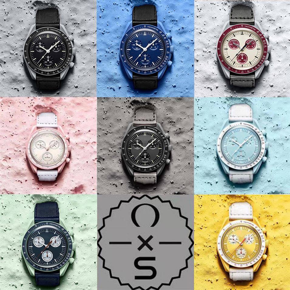 Moonswatch Bioceramic Planet Moon Quarz Watch Mission To Mercury 42mm Full Function Chronograph Luxury Mens Ladies couple joint na229l, Watch box
Moonswatch Bioceramic Planet Moon Quarz Watch Mission To Mercury 42mm Full Function Chronograph Luxury Mens Ladies couple joint na229l, Watch box