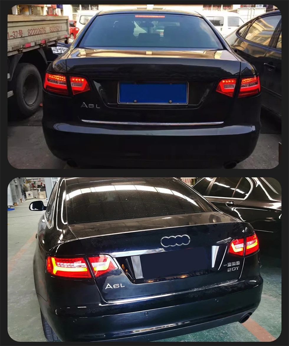 Car Modified Taillight For AUDI A6 C6 2008-2012 C7 Styling LED Running Lights Sequential Signal Rear Brake Taillights