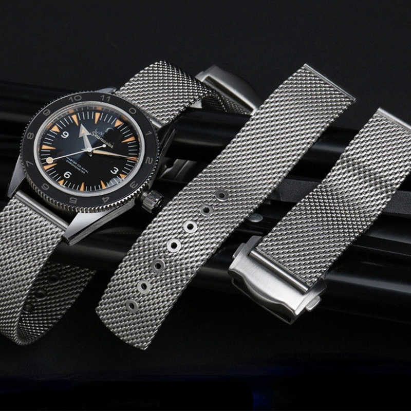 20mm 22mm Stainless Steel Strap For Omega Seamaster 300 Diving 007 Agent Series Business Men's Fashion Watch Accessories
20mm 22mm Stainless Steel Strap For Omega Seamaster 300 Diving 007 Agent Series Business Men's Fashion Watch Accessories