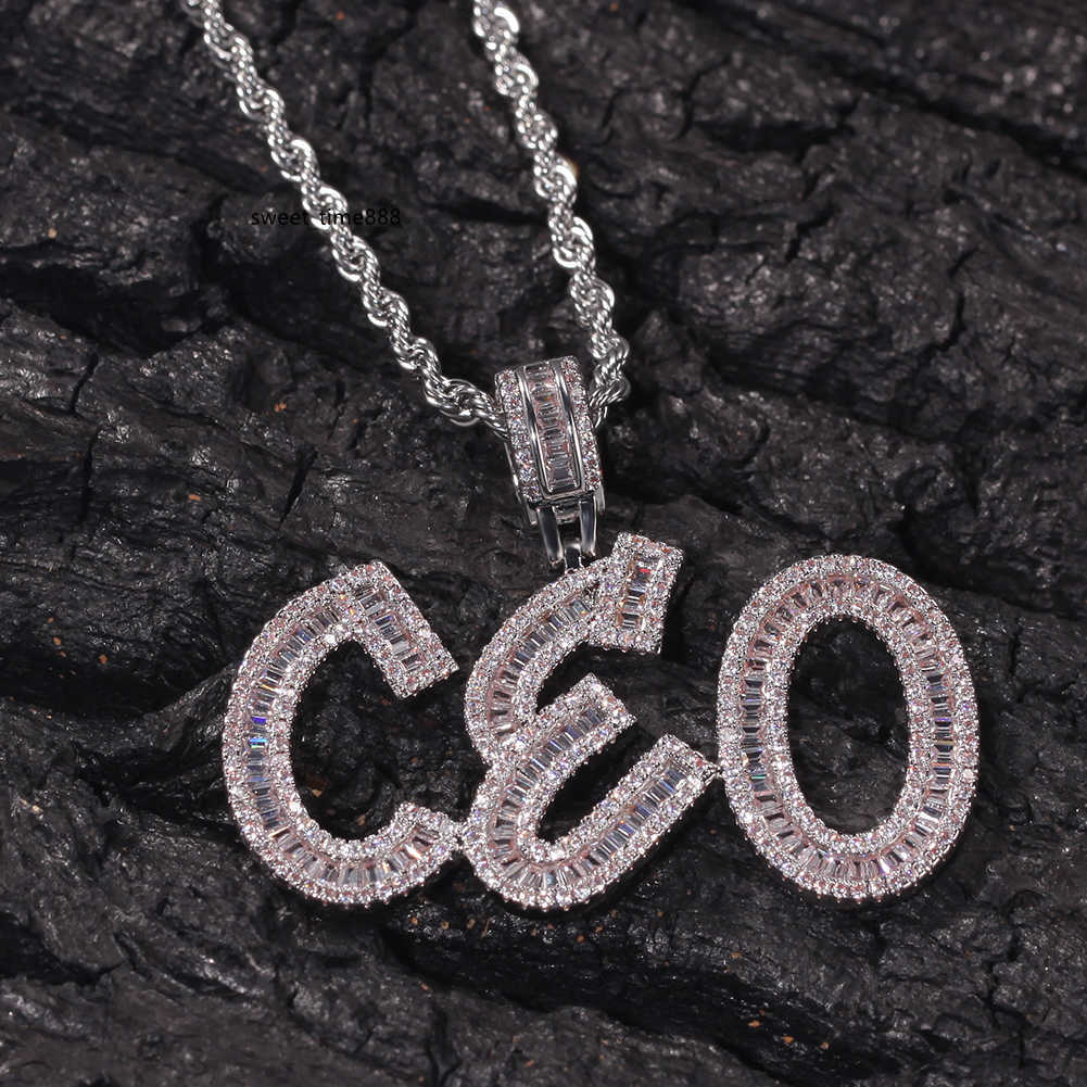 Hip Hop Custom Name Baguette Letters Pendant Necklace With Free Rope Chain Gold Silver Bling Zirconia Men Pendant Jewelry
Hip Hop Custom Name Baguette Letters Pendant Necklace With Free Rope Chain Gold Silver Bling Zirconia Men Pendant Jewelry