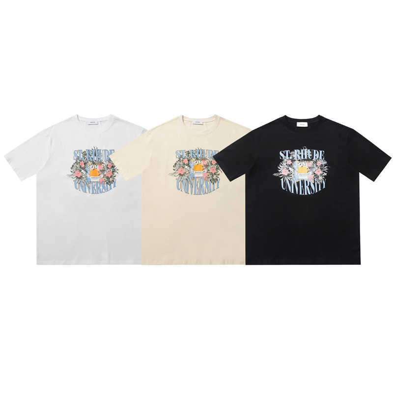 Designer Fashion Clothing Tees TShirts Trendy Rhude American Street Ins High Street Loose Print Men's Women's Pure Cotton Underlay T-shirt Summer Tops Streetwear, Black
Designer Fashion Clothing Tees TShirts Trendy Rhude American Street Ins High Street Loose Print Men's Women's Pure Cotton Underlay T-shirt Summer Tops Streetwear, Black