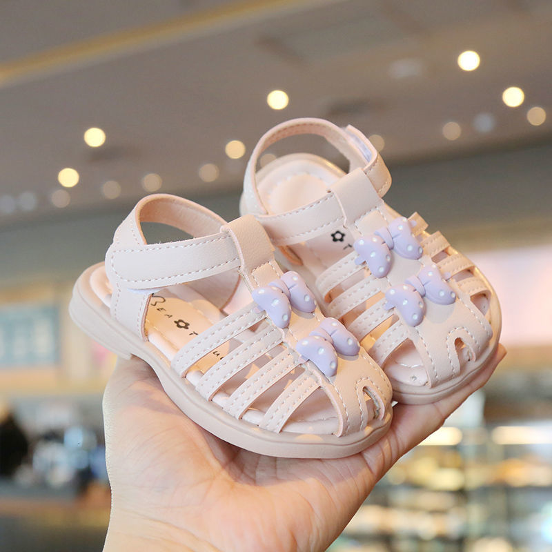 Sandals Infant Girls Sandals Summer Baby Shoes Cute Small Bow Princesses Shoes Kid Toddler Shoes Children Sandal Soft First Walkers 230421