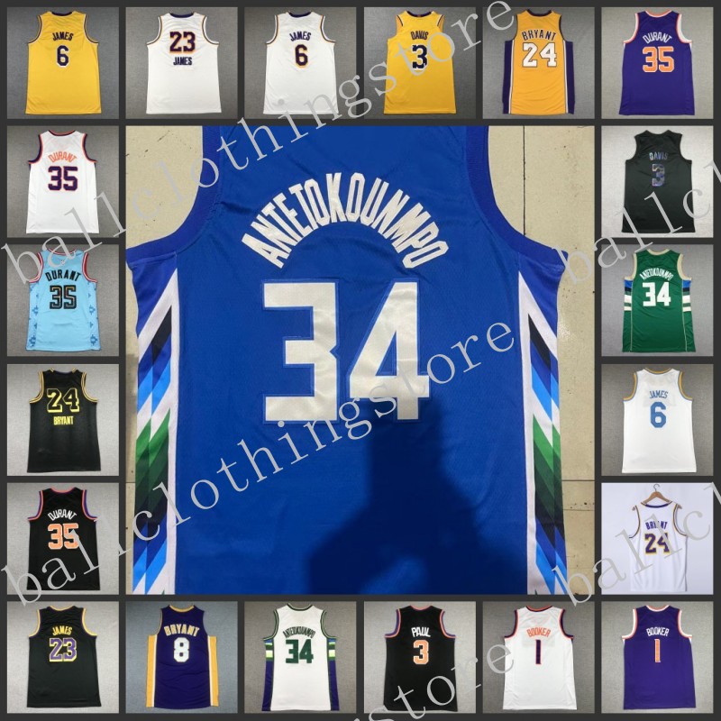 Basketball Mens Jersey 6 James 35 Durant 34 Antetokounmpo 3 Davis 3 Paul 1 Booker 24 Bryant Jerseys S-2XL, Color10
Basketball Mens Jersey 6 James 35 Durant 34 Antetokounmpo 3 Davis 3 Paul 1 Booker 24 Bryant Jerseys S-2XL, Color10