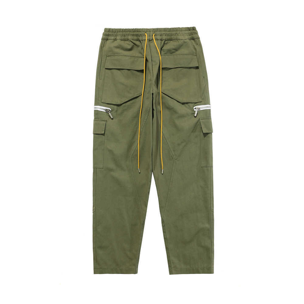 Designer Clothing Casual Pant 2021 Fashion Brand Rhude High Street Multi Pocket Zipper Breasted Drawstring Ins Casual Pants Streetwear Jogger Trousers Sweatpants, Army green
Designer Clothing Casual Pant 2021 Fashion Brand Rhude High Street Multi Pocket Zipper Breasted Drawstring Ins Casual Pants Streetwear Jogger Trousers Sweatpants, Army green
