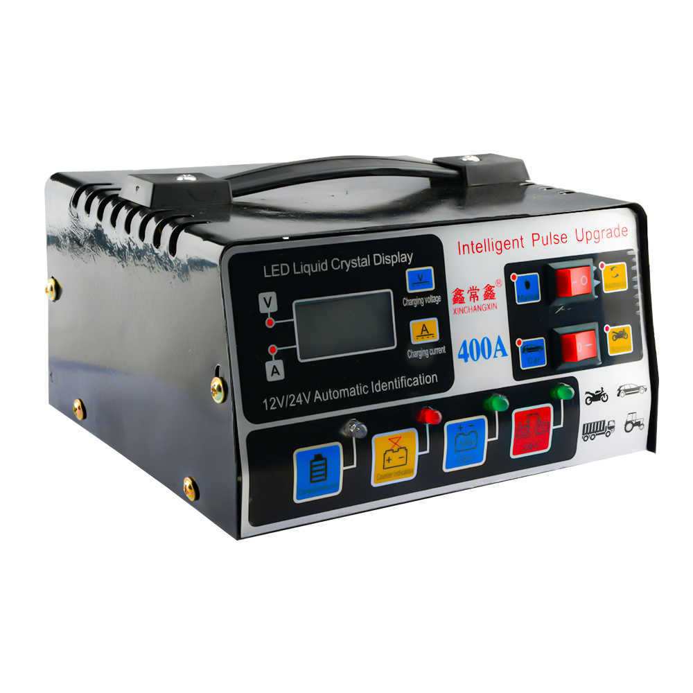 12V/24V Car Battery Charger Universal Intelligent Pure Copper Pulse Repair Automatic Battery Charger chargeur voiture carregador